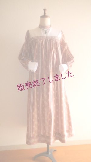 画像1: stand collar dress《Nancy》