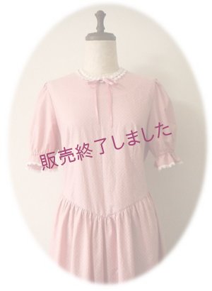 画像2: ピンクパフスリーブドレス