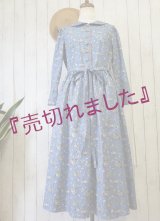 アンティークレトロ＆ノスタルジーブルードレス／USAコットン／