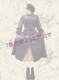 素敵ｘ素敵なフレンチアンティーク柄【重宝な一着】GOOD-DAYS-DRESS／コート風ワンピース／通年着用／