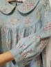 画像14: 丸襟ワンピース／なごみ柄／綿麻上質プリント／7〜8分袖＋9分袖／後ろボタン一個留／