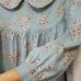 画像14: 丸襟ワンピース／なごみ柄／綿麻上質プリント／7〜8分袖＋9分袖／後ろボタン一個留／ (14)