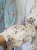 画像15: 丸襟ワンピース／なごみ柄／綿麻上質プリント／7〜8分袖＋9分袖／後ろボタン一個留／